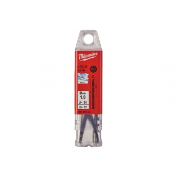 Сверло по металлу HSS-R DIN338 (10 шт; 1 мм) Milwaukee