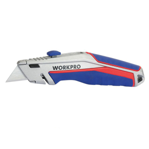 Нож строительный выдвижной 2К 175x40x25 мм, WORKPRO Нож строительный выдвижной 2К 175x40x25 мм, WORKPRO